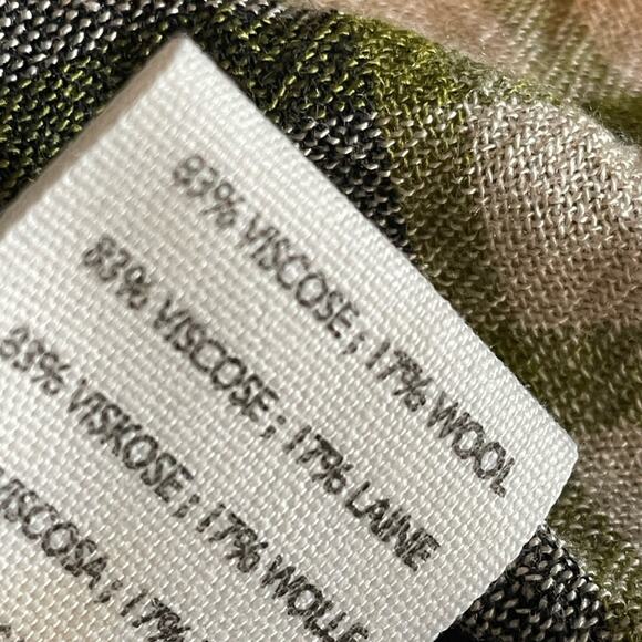 Free People We the Free Pacific Dawn Plaid Snap Front Shirt Medium - Picture 10 of 10